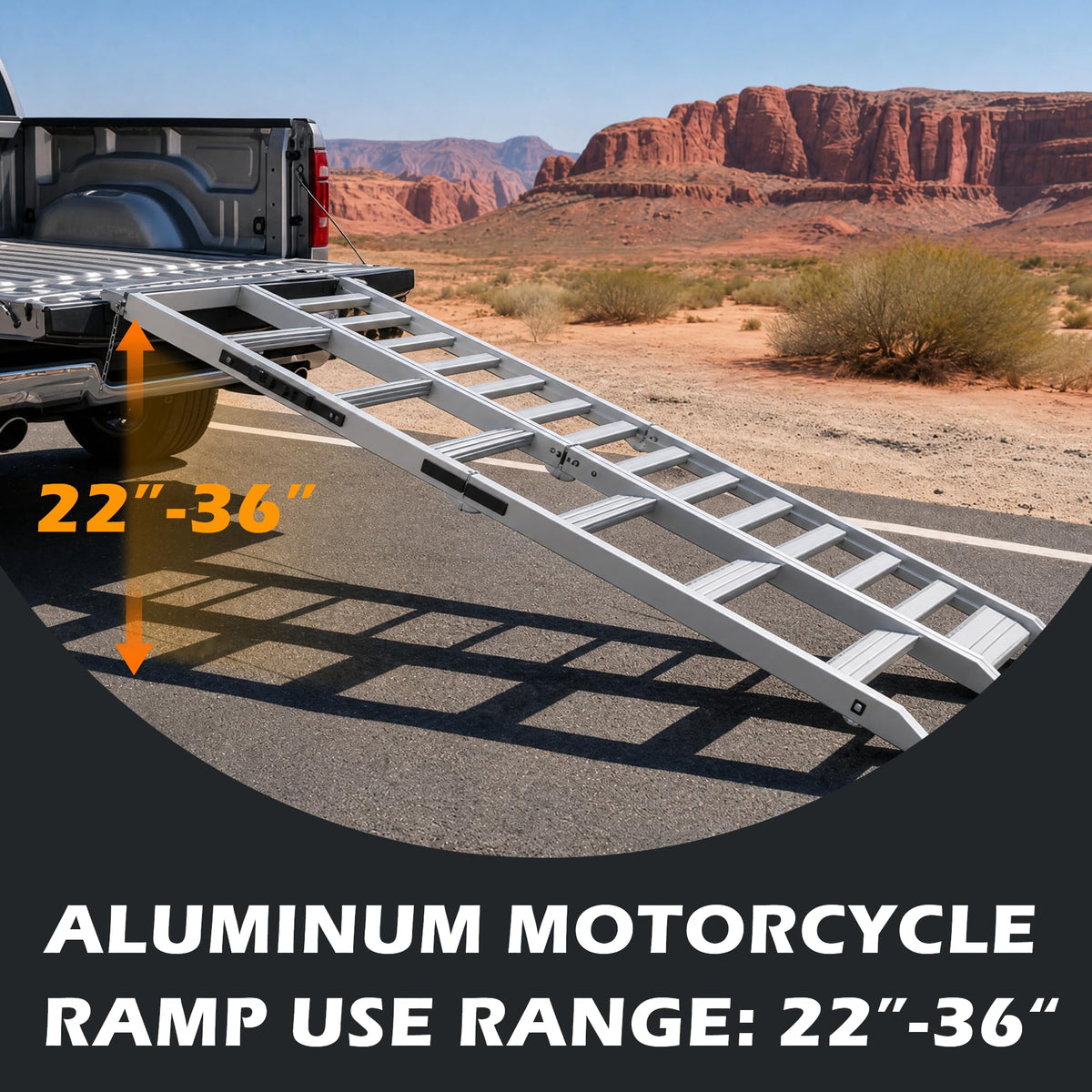 VNN Door Threshold Ramp, Threshold Ramps for Doorways, Ideal Entry Handicap Ramp for Elderly Wheelchairs, Carts, Scooters and Walkers, 27.6" L * 37.4" W Door Ramp (Alloy Iron, 800LBS)