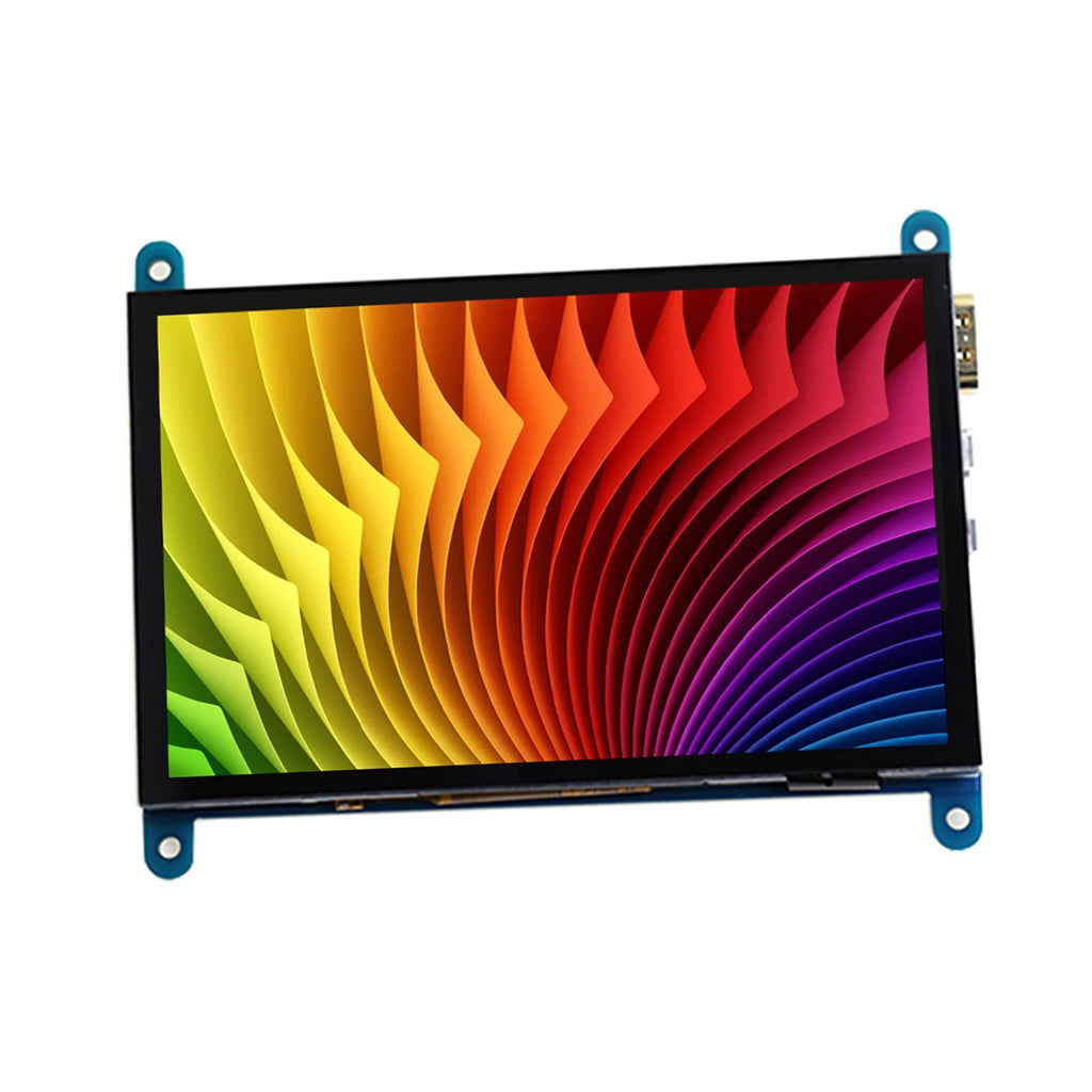 Htovila 5 Inch Capacitive Touchscreen Display 800*480 Resolution Small Portable with USB Interface Compatible with Raspberry Pi Educational Tool