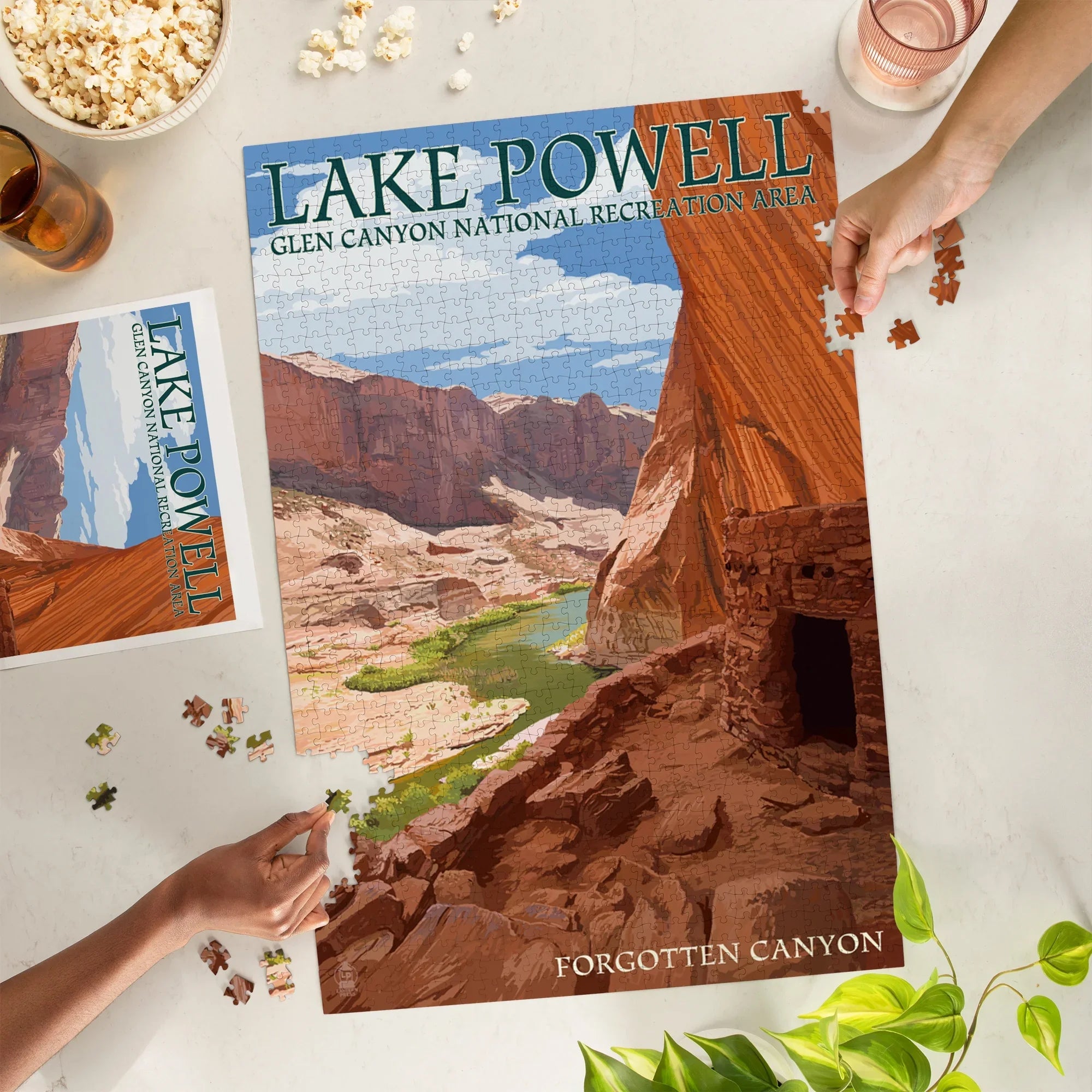 Lantern Press 1000 Piece Jigsaw Puzzle, Lake Powell, Forgotten Canyon