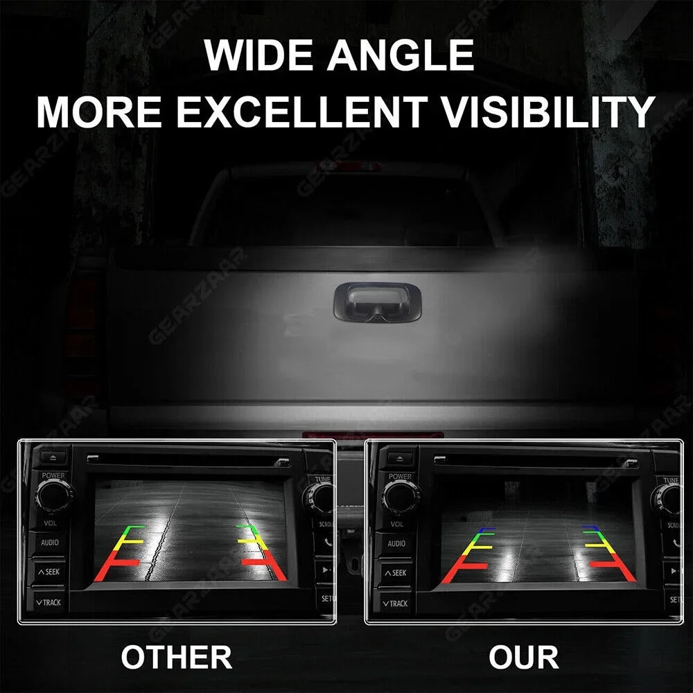 Black Plastic Crisp Images Easy Installation Chevy GMC Silverado Sierra Rear View Backup Camera -15130742