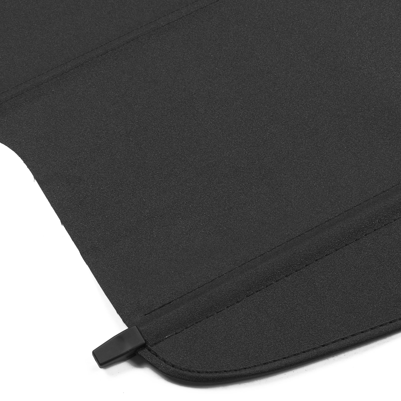 Ikon Motorsports Cargo Cover Compatible With 2014-2018 Subaru Forester (Only Fit Automatic Rear Gate) PVC & Aluminum Rod Black Security Rear Trunk Cover Security Retractable Shield