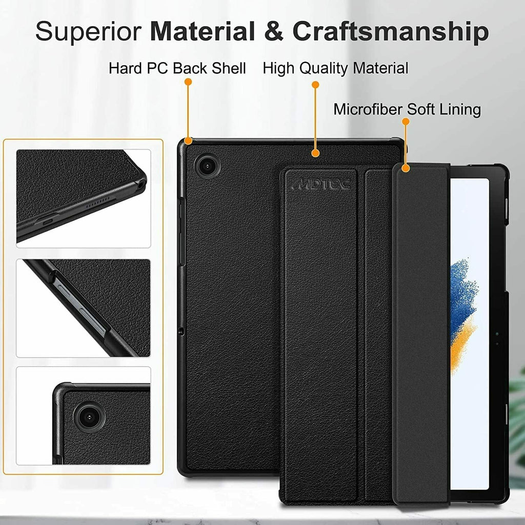 Samsung Galaxy Tab A8 Tablet 10.5 Inch with Hard Case 32GB and 64GB MicroSD Card Wi Fi International Gray