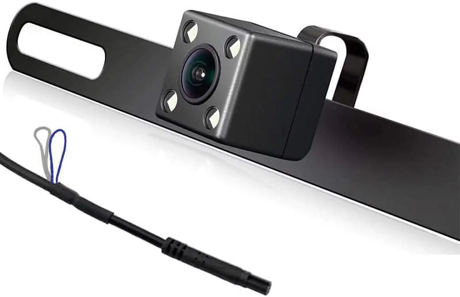 CAM122 Backup Camera Frame License Plate HD Night Vision Rear View 170° Angle Waterproof Compatible with Jensen Car Radio CAR110W CAR710 CAR710X CAR8000 CAR910W CAR910X CDR7011 CM901MIR CMR2720