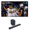 LG OLED55C3PUA 55 Inch OLED evo 4K UHD Smart TV with Dolby Atmos with a LG SC9 3.1.3ch Soundbar and Wireless Subwoofer with Dolby Atmos (2023)