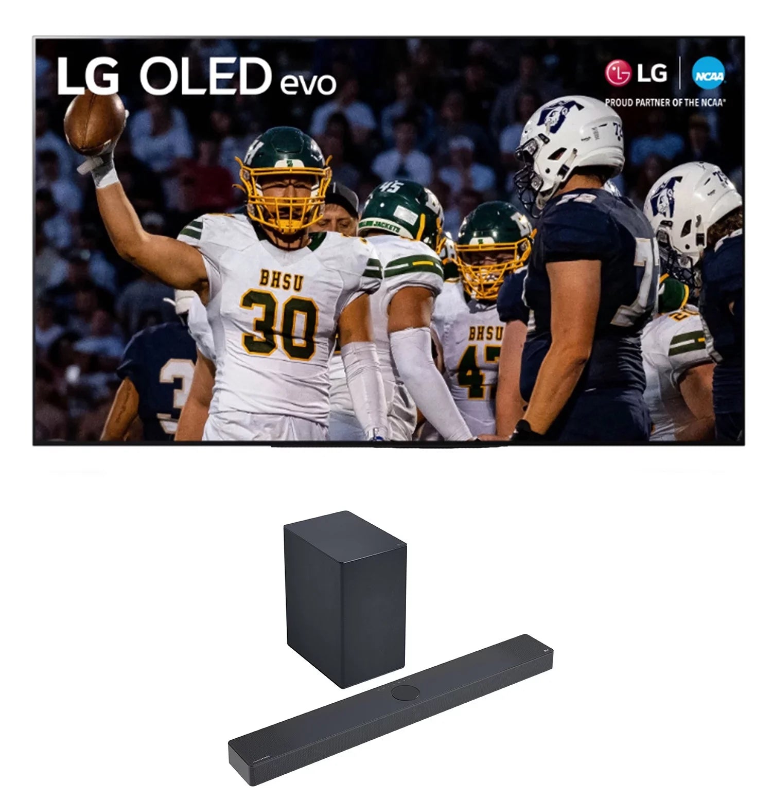 LG OLED55C3PUA 55 Inch OLED evo 4K UHD Smart TV with Dolby Atmos with a LG SC9 3.1.3ch Soundbar and Wireless Subwoofer with Dolby Atmos (2023)