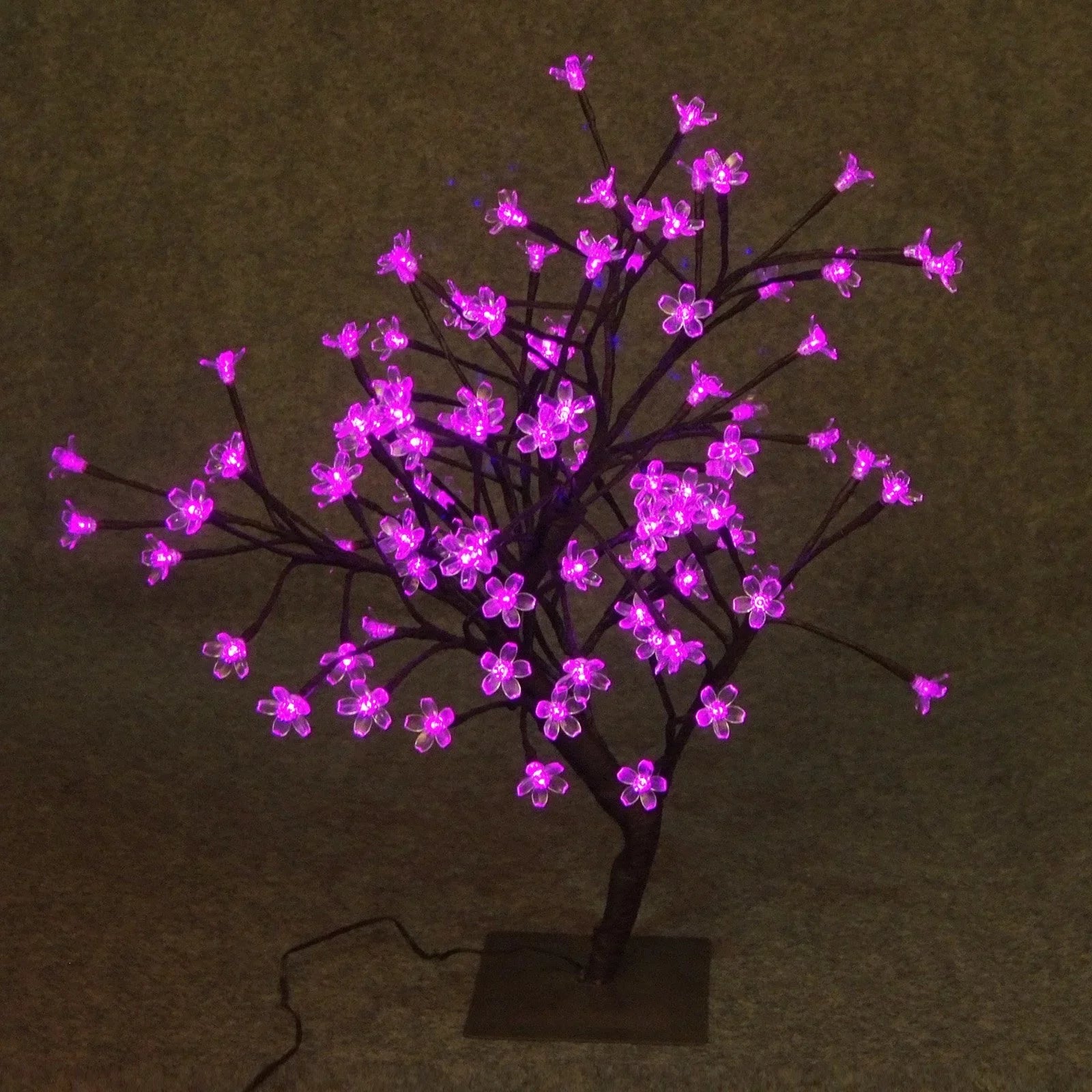 Hi-Line Gift Ltd Floral Lights LED Bonsai Tree, 208-Inch, Pink