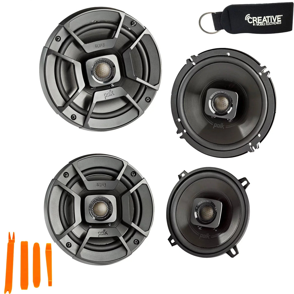 Polk Audio - A Pair Of DB652 6.5" Coaxial and A Pair Of DB522 5.25" Speakers - Bundle Includes 2 Pair