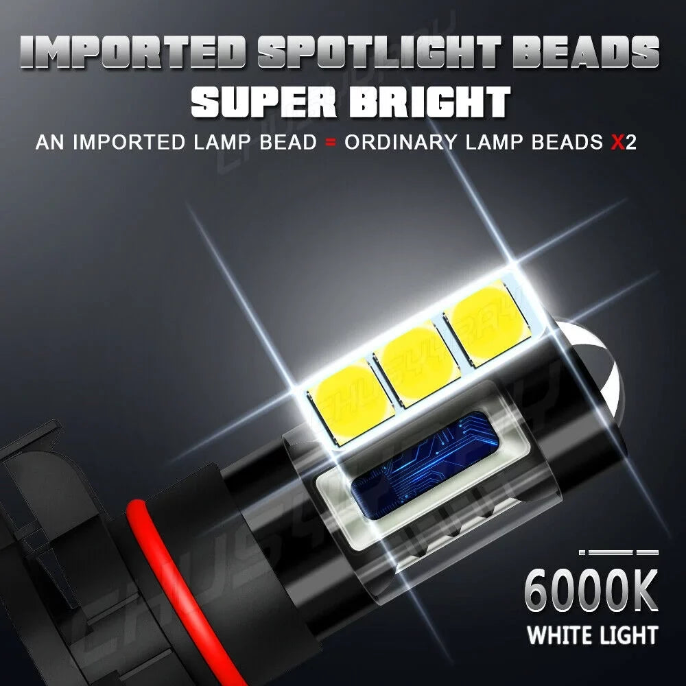 For Acura TL 2004 2005 2006 HID High/Low Headlight +Fog Light Bulbs
