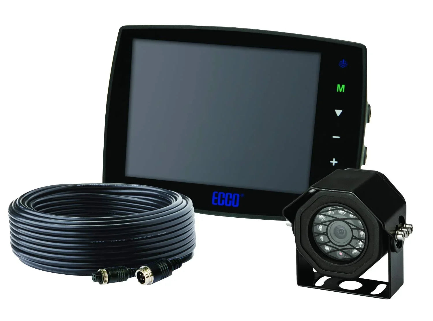 Ecco Safety Group Gemineye Rear View System with 5.6 in. Monitor, Surface Mount Camera & Cable