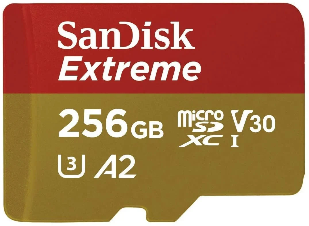 Extreme 256GB V30 A2 roSDXC Memory for DJI Works with Mavic Air 2 4K 8K Bundle with (1)