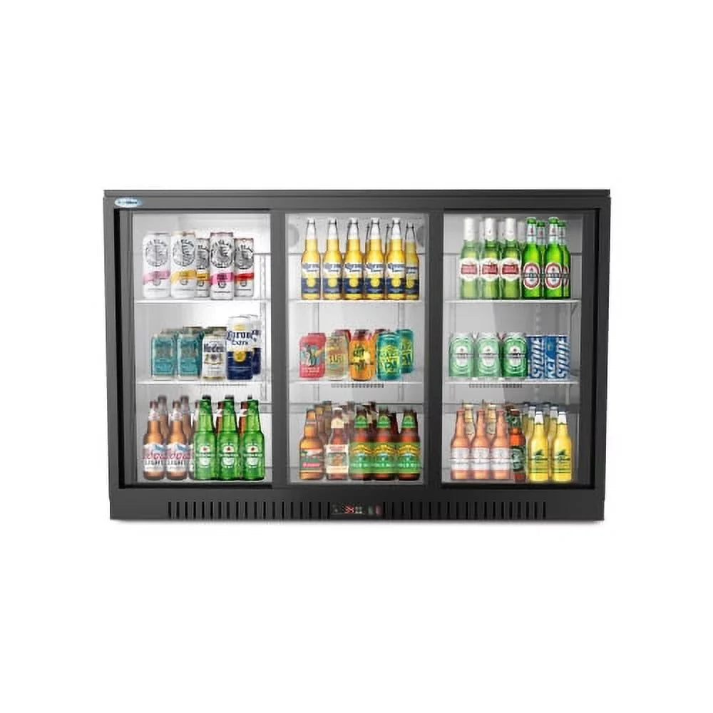 KoolMore 35 in. Three-Door Back Bar Refrigerator – 11.3 Cu. Ft.