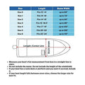 Savvycraft Boat Cover 12'-14', Heavy Duty Waterproof Marine Grade Polyester fits V-Hull Runabouts, Pro-Style Bass Boats, Fish & Ski Boats 12ft-14ft Long, Beam up to 68"