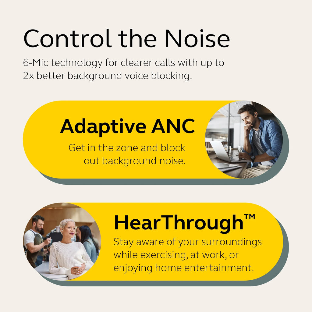 Jabra Elite 10 True Wireless Bluetooth Earbuds, Adv Active Noise Cancelling, Cocoa