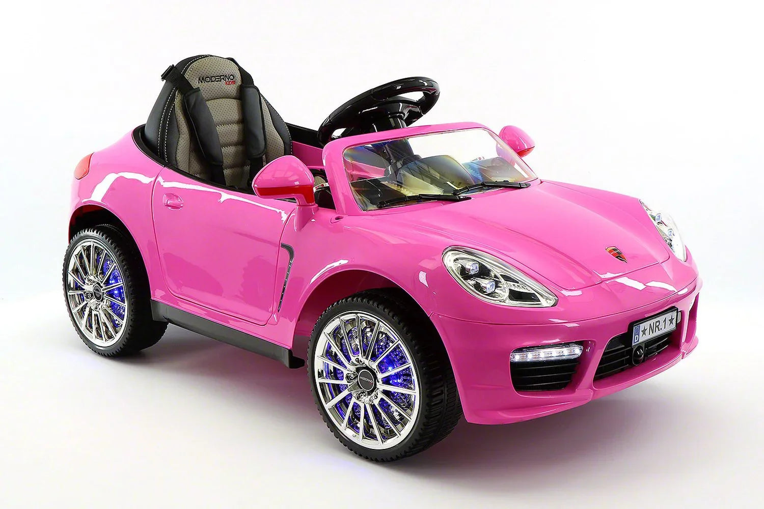 Moderno Kids Pink 12 V Kiddie Roadster Powered Ride-On