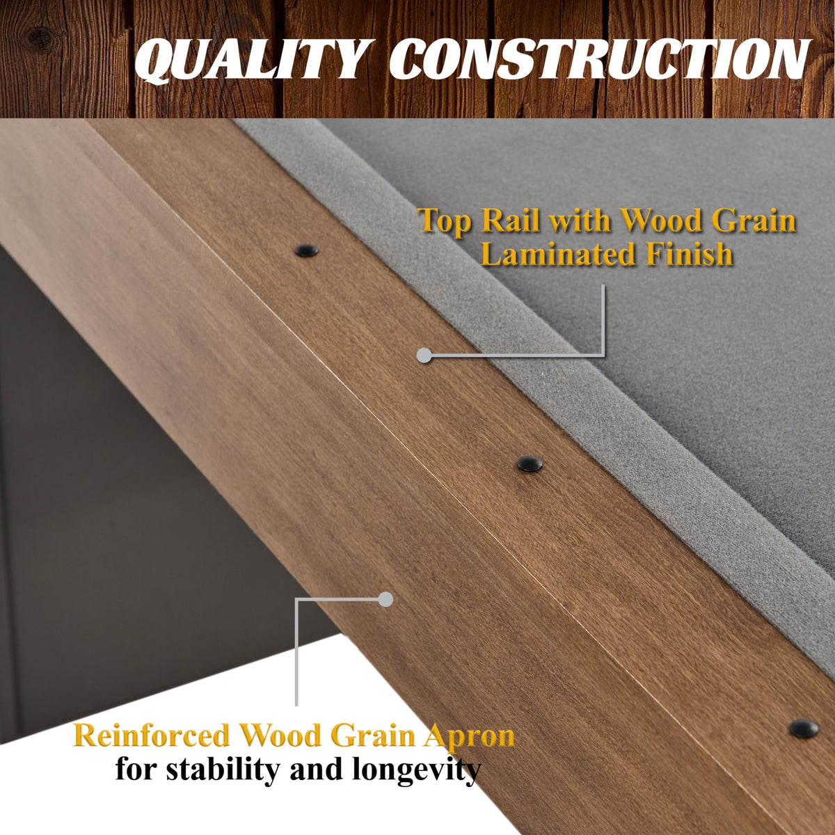 Barrington Billiards Urban Drop Pocket Pool Table, Premium Billiard Table