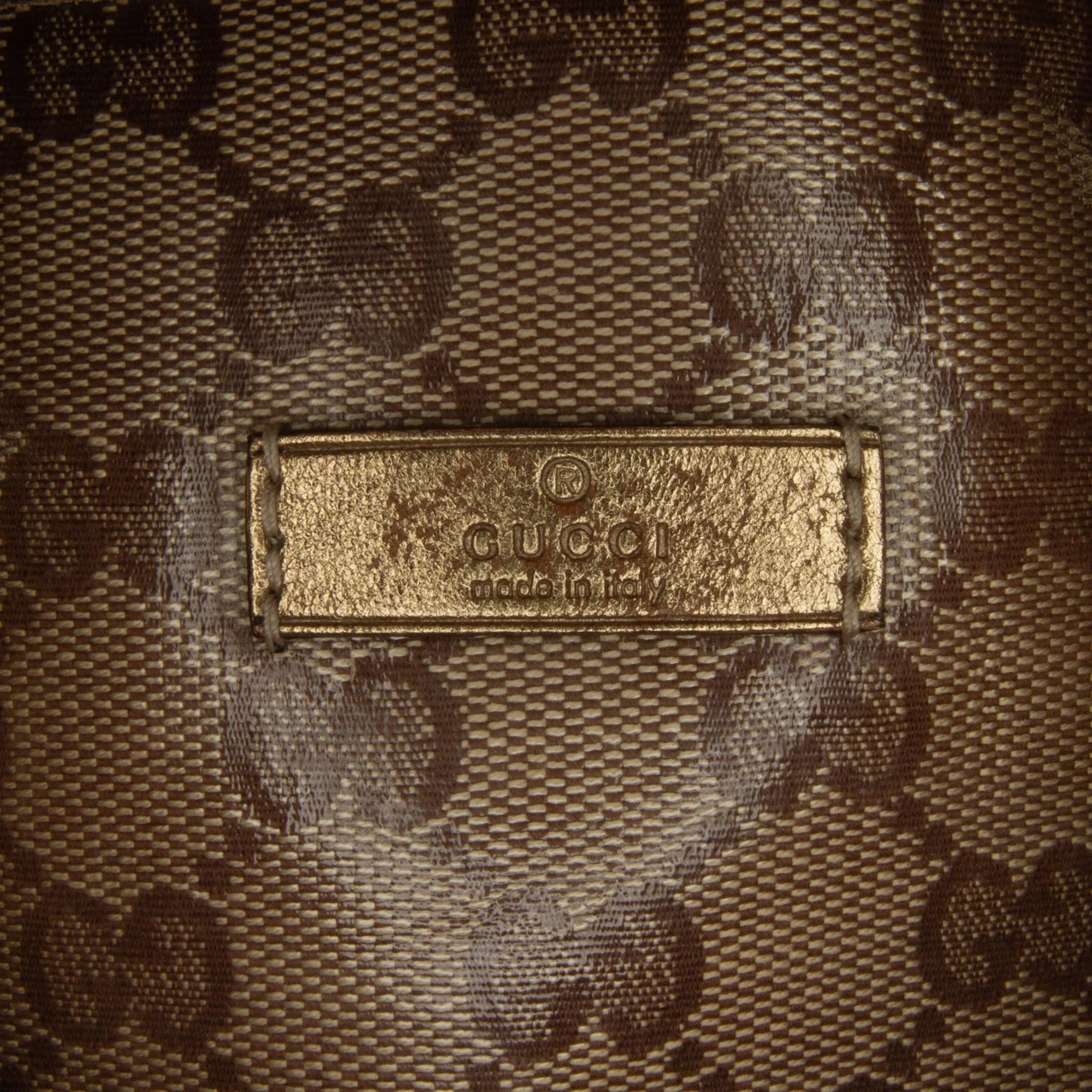 Pre-Owned Authenticated Gucci GG Crystal Joy Satchel Coated Canvas Fabric Brown Unisex (Fair)