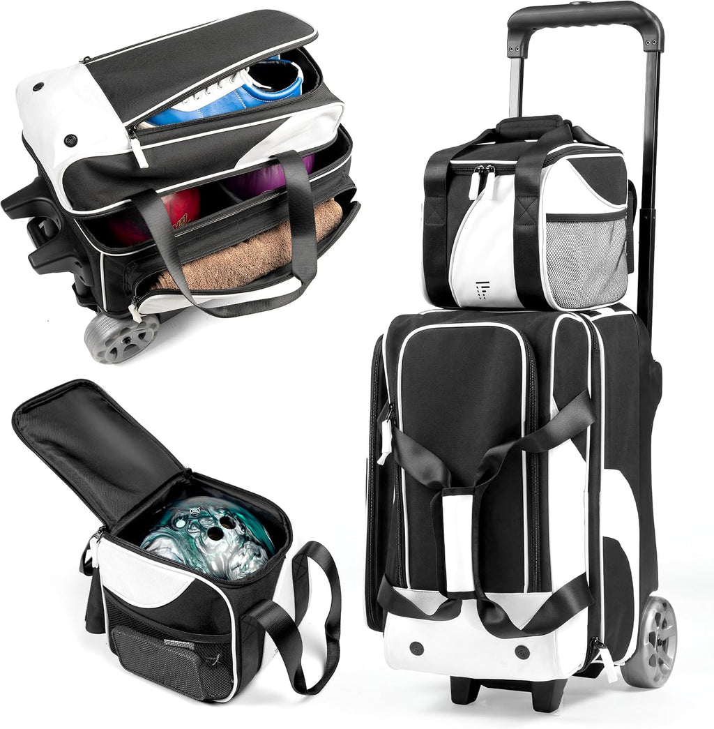 Flextro 3 Ball Bowling Bag Roller With 2+1 Modular Design & Sturdy Build