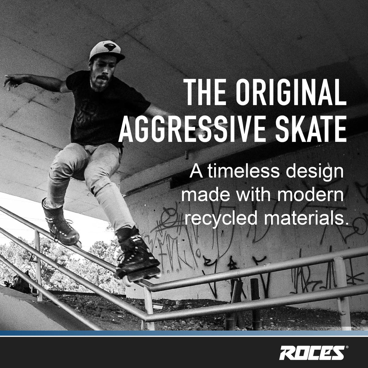 Roces Mens M12 UFS Aggressive Street Italian Inline Skates 101183 00001