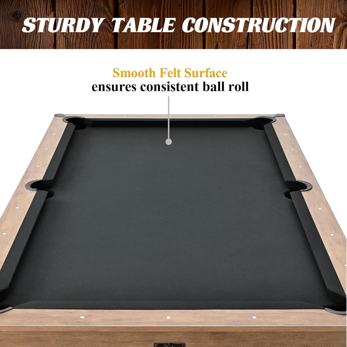 Barrington Billiards Urban Drop Pocket Pool Table, Premium Billiard Table