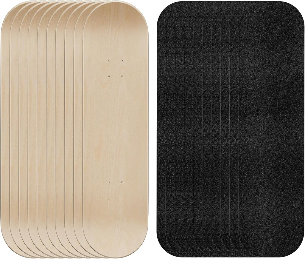 Blank Skateboard Decks for Painting 31"x 8" with Skateboard Grip Tape