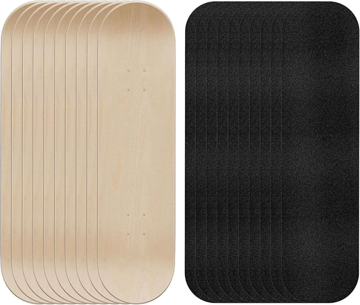 Blank Skateboard Decks for Painting 31"x 8" with Skateboard Grip Tape