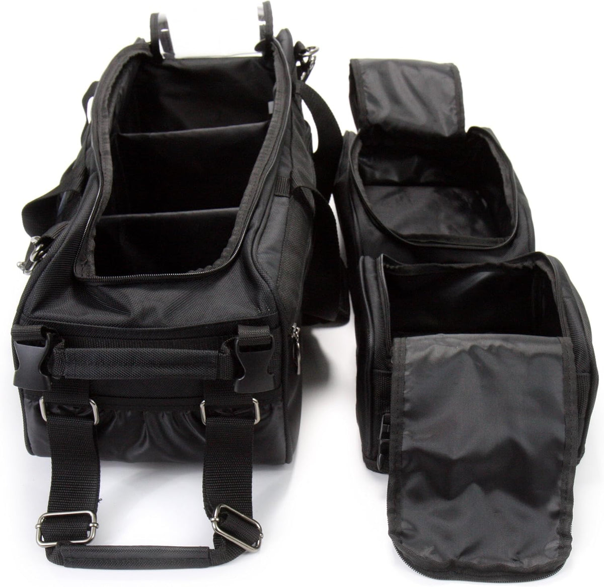 3 Ball Deluxe Bowling Tournament Roller Tote with detachable Shoe and Accessory Bag