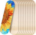Honoson 12 Pcs Blank Skateboard Decks 32 x 8 Inch Maple Double Tail Deck