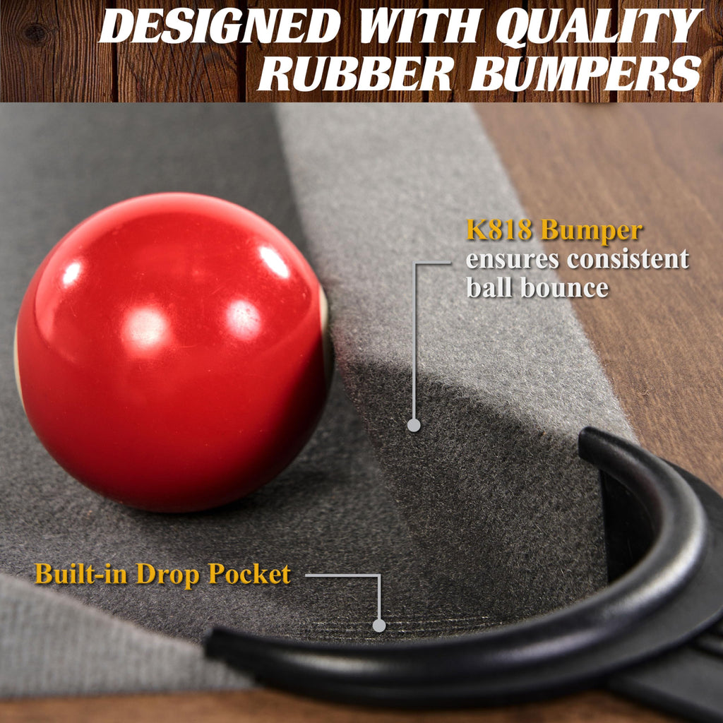 Barrington Billiards Urban Drop Pocket Pool Table, Premium Billiard Table