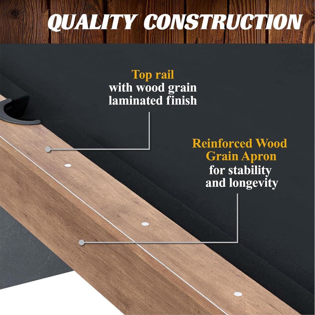 Barrington Billiards Urban Drop Pocket Pool Table, Premium Billiard Table