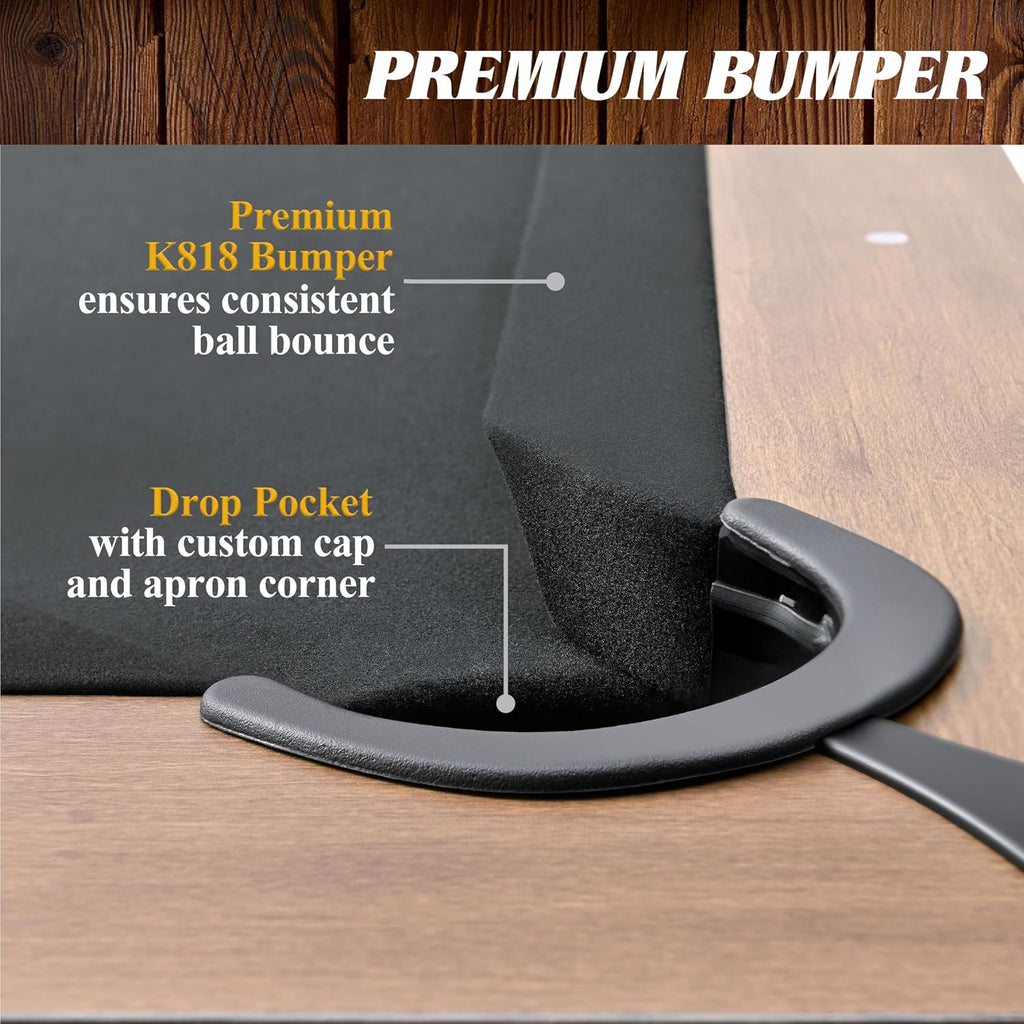 Barrington Billiards Urban Drop Pocket Pool Table, Premium Billiard Table