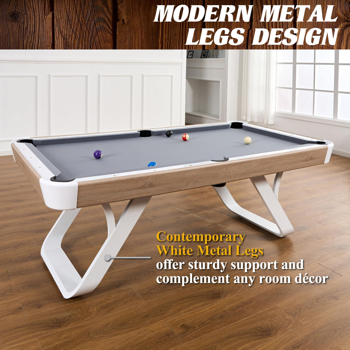 Barrington Billiards Drop Pocket Pool Table with Complete Accessory Set