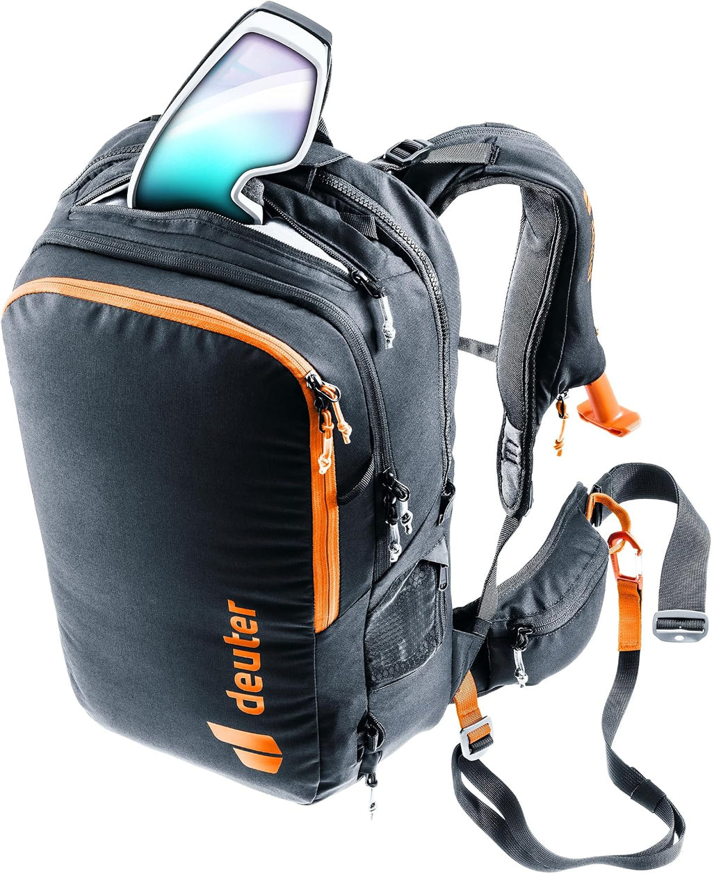 Deuter Unisex Alproof Ride 18L, Freerider Alpine Backpack with Avalanche Airbag System, 18 Liter - Black