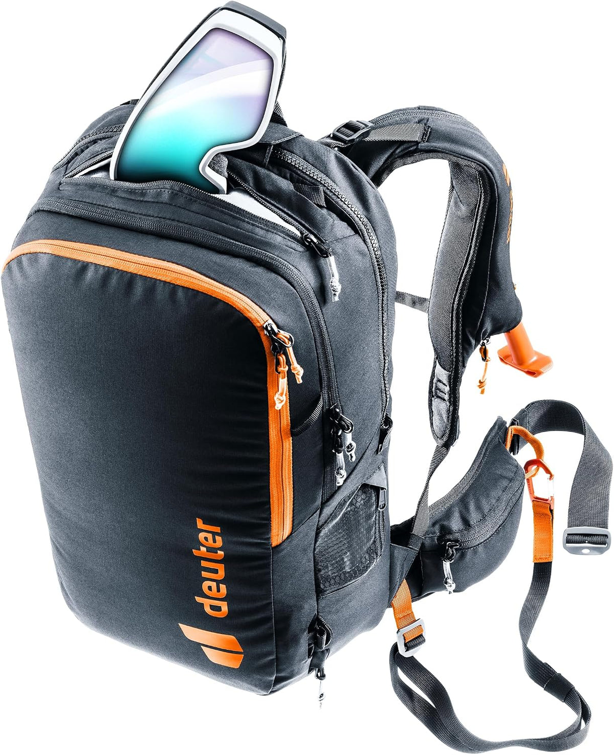 Deuter Unisex Alproof Ride 18L, Freerider Alpine Backpack with Avalanche Airbag System, 18 Liter - Black