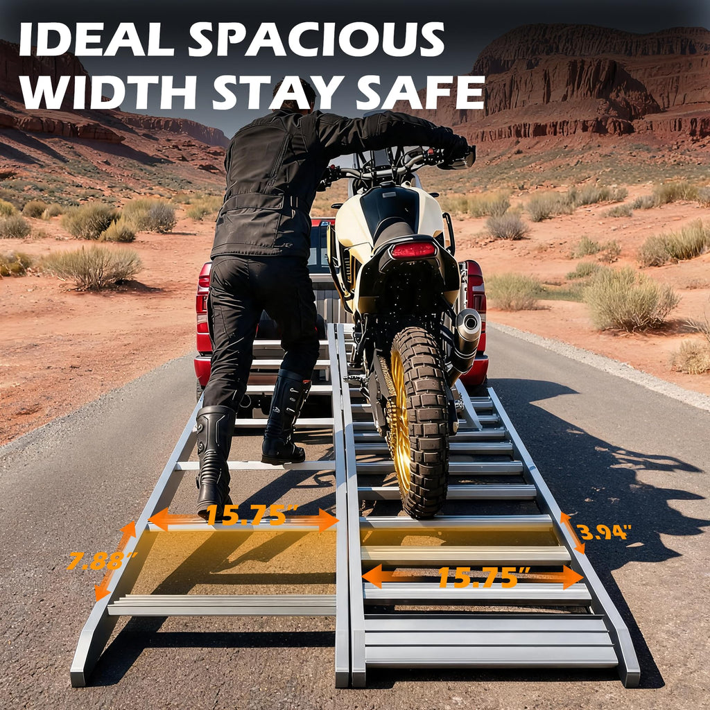 VNN Door Threshold Ramp, Threshold Ramps for Doorways, Ideal Entry Handicap Ramp for Elderly Wheelchairs, Carts, Scooters and Walkers, 27.6" L * 37.4" W Door Ramp (Alloy Iron, 800LBS)