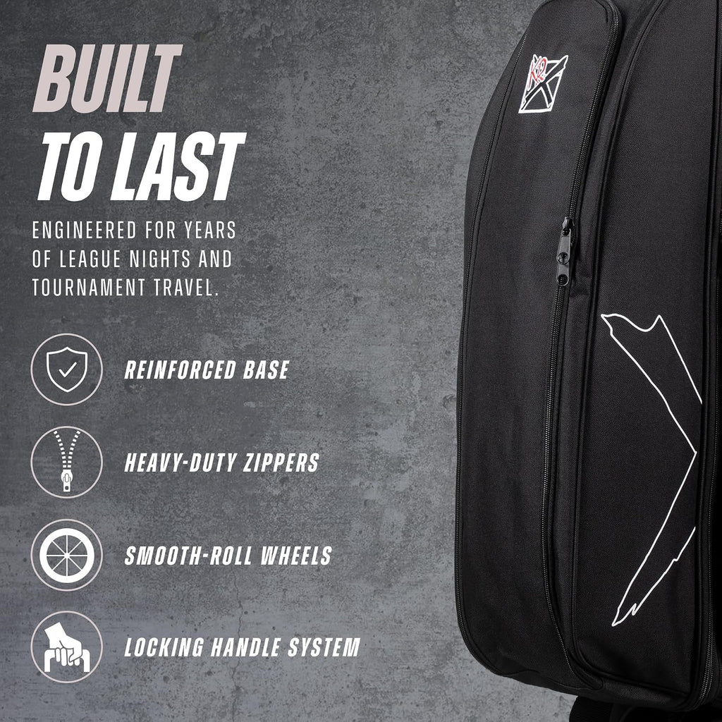 Strikeforce Hybrid X 3-Ball Roller Bowling Bag Black