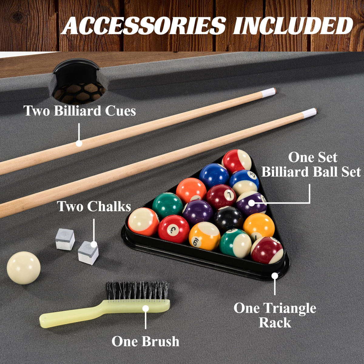 Barrington Billiards Urban Drop Pocket Pool Table, Premium Billiard Table