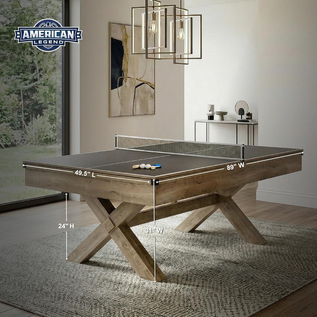 American Legend 90" Westbrook 3-in-1 Combo Game Table