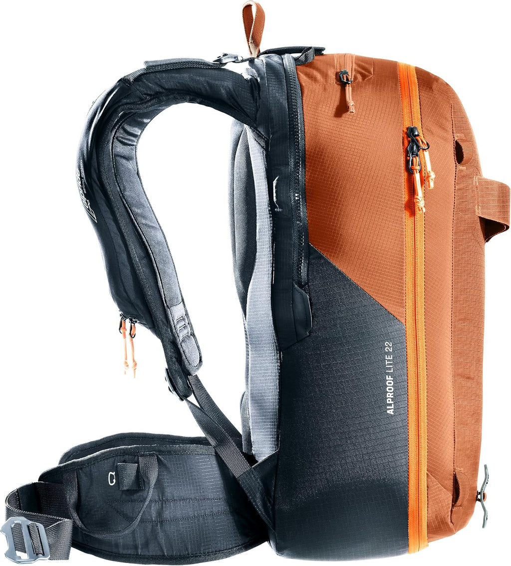 Deuter Alproof Lite 22 Avalanche Backpack - Chestnut-Black