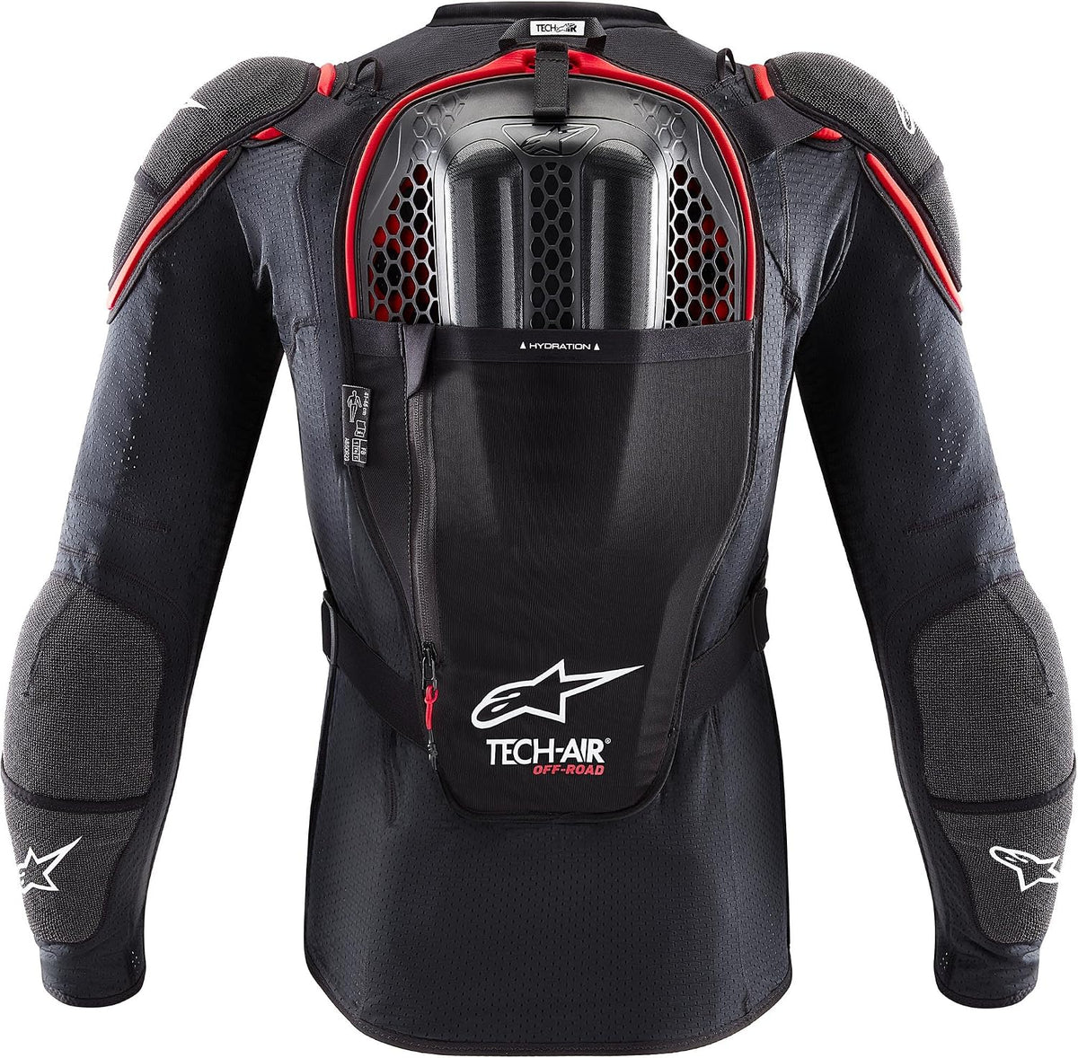 Alpinestars Tech-Air Tech-Air Off-Road System (Large, Black/Red)