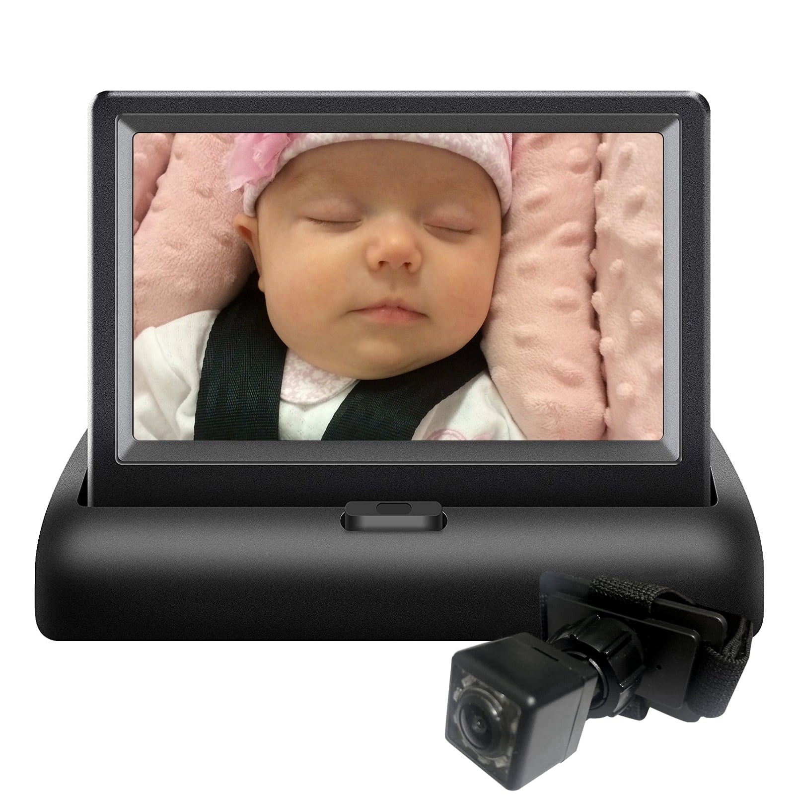 Radirus Car Baby Camera, Crystal Clear View Monitor with Infrared Night Vision, Ideal for Rear Facing Seat