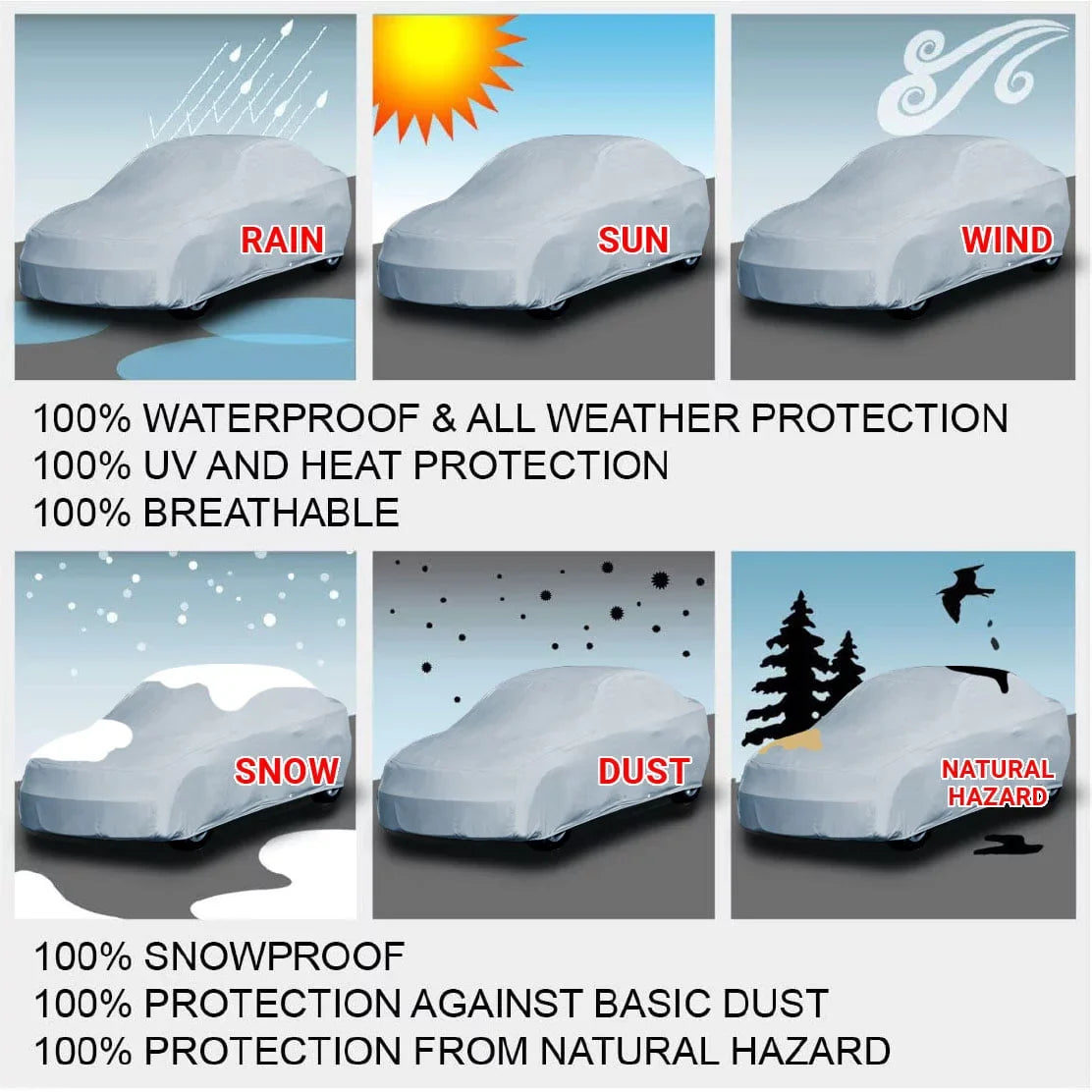 Custom Car Cover Fits: [Mazda Miata] 2010-2015 Waterproof All-Weather