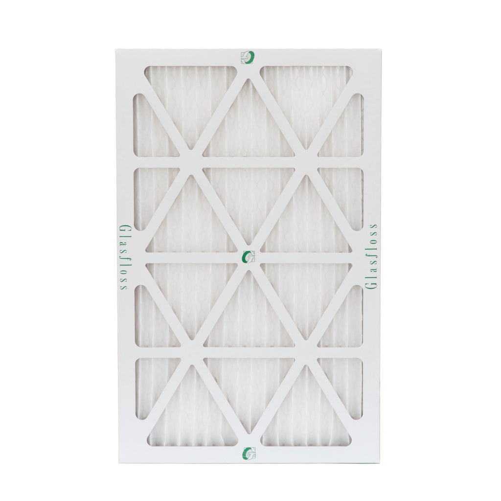 12 Pack of 14x25x1 MERV 13 Pleated Air Filters by Glasfloss. Actual Size: 13-1/2 x 24-1/2 x 7/8