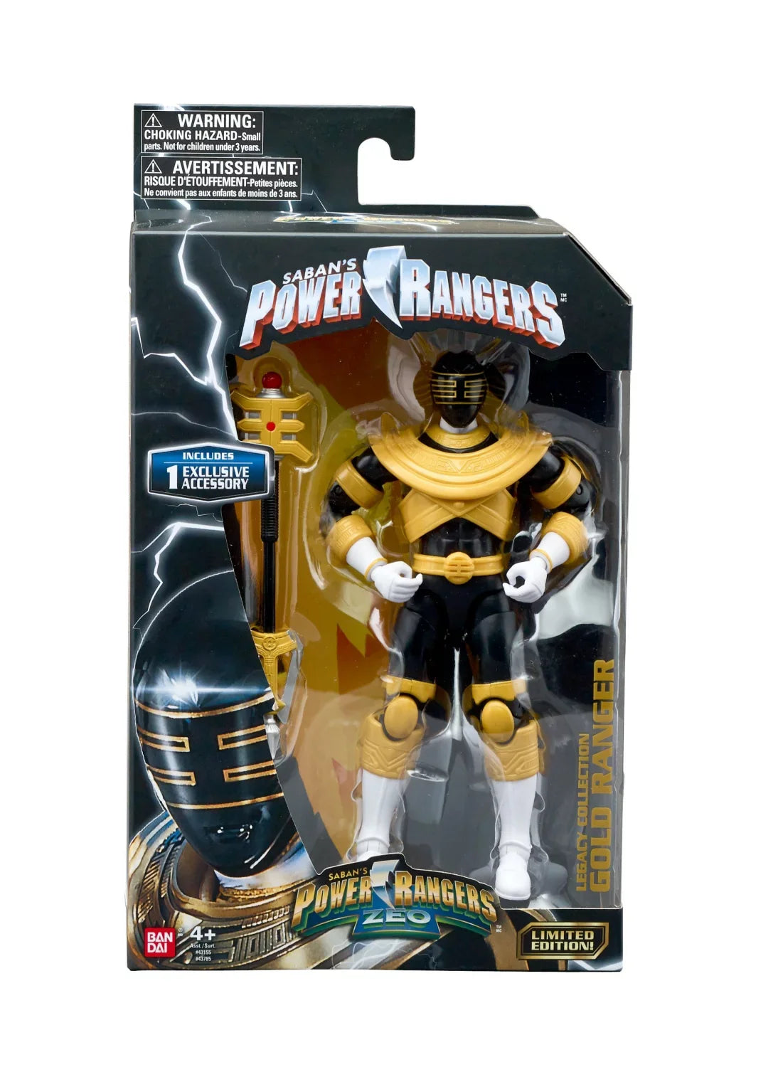 Legacy Power Rangers 6.5" Action Figure Zeo Black