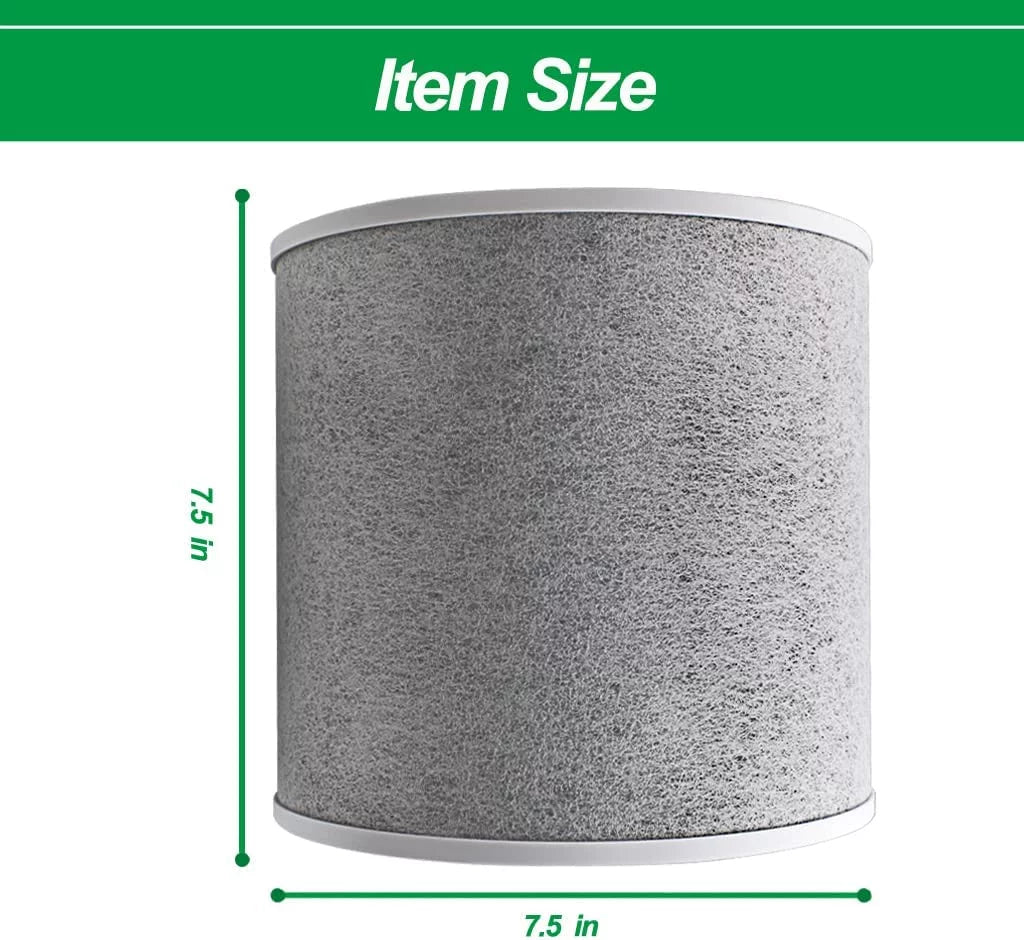 HP100 Filter Replacement for Shark HP102 & HC452 Air Purifier, H13 Grade True HEPA for 99.97% of Particles, Replace Part #HE1FKPET, HE1FKBAS,Pack of 2
