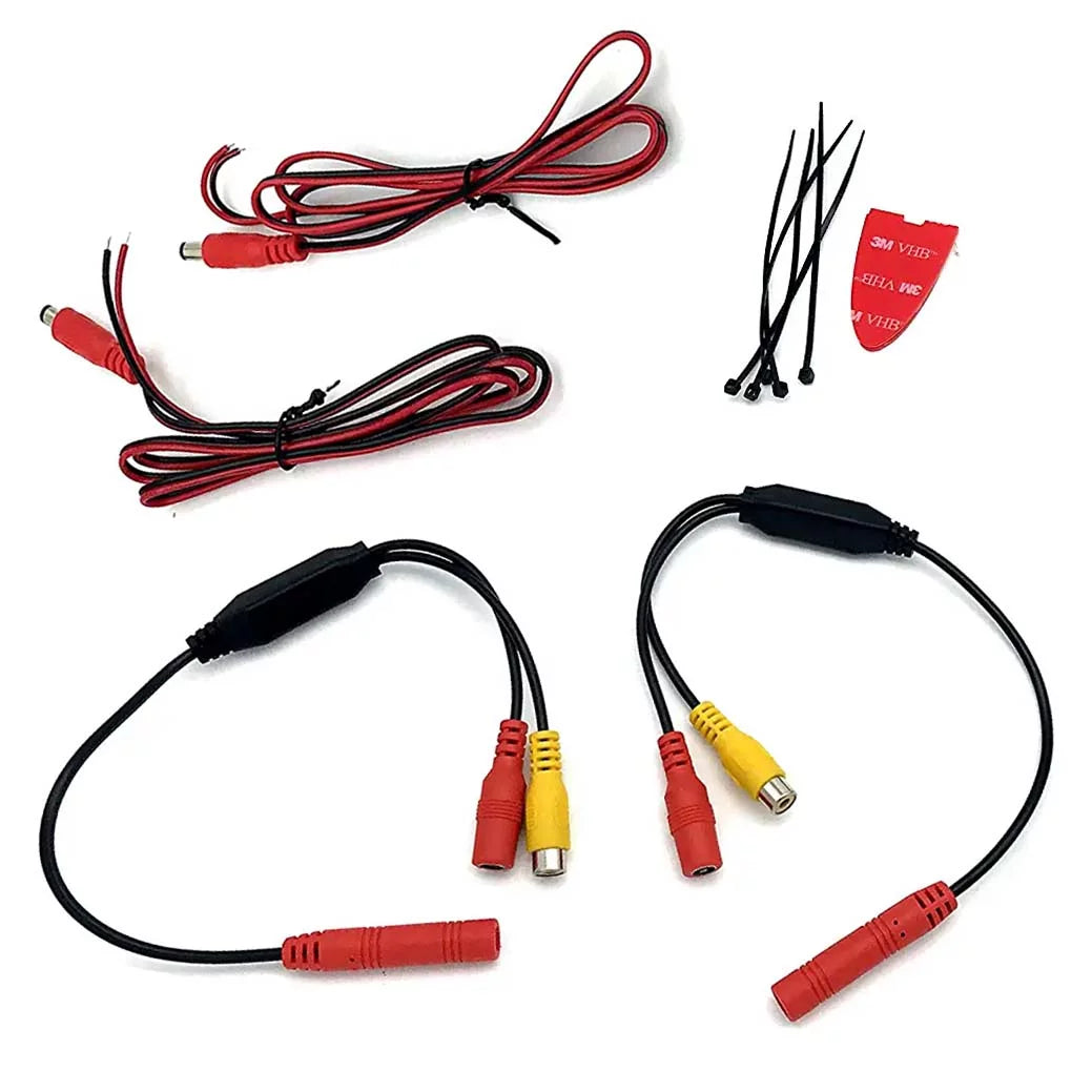 Master Tailgaters Universal Frameless Rear View Mirror with 7" LCD Display, 4 Video Inputs & Enhanced Visibility