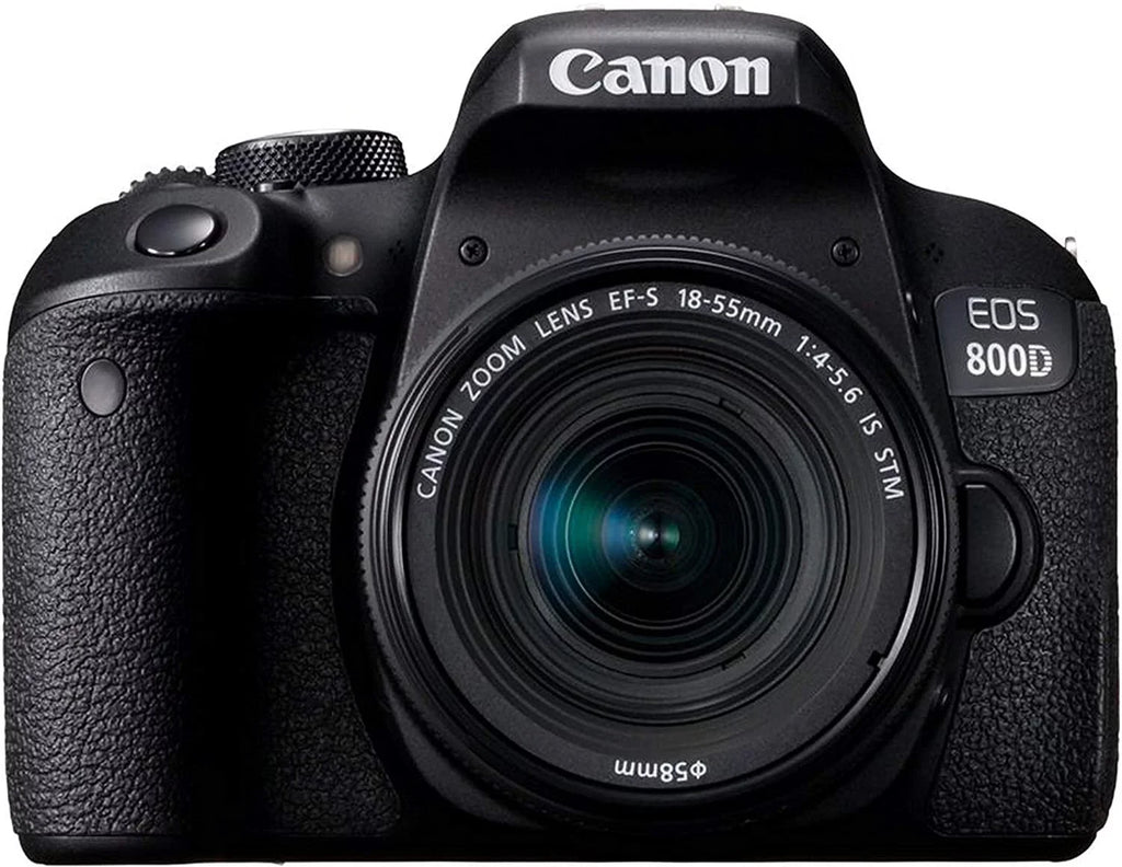 Canon EOS 800D Rebel T7i DSLR Camera w/EF-S 18-55mm F/4-5.6 is STM Zoom Lens + 75-300mm F/4-5.6 III Lens + 128GB Memory + Case + Tripod + Filters 38pc Bundle