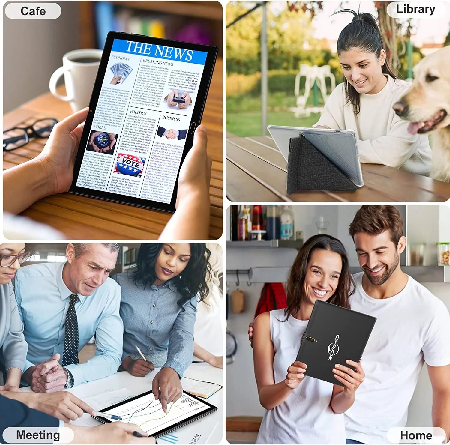 Tablet 10 inch Android Tablet, Android 11 Tablet, 4G Phone Tablet, 2 in 1 Tablet,Tablet with Keyboard,4GB RAM+64GB Storage,Octa-Core Processor,Dual 13MP Camera,Wi-Fi Tablet,Mother's Day Gift Tablet