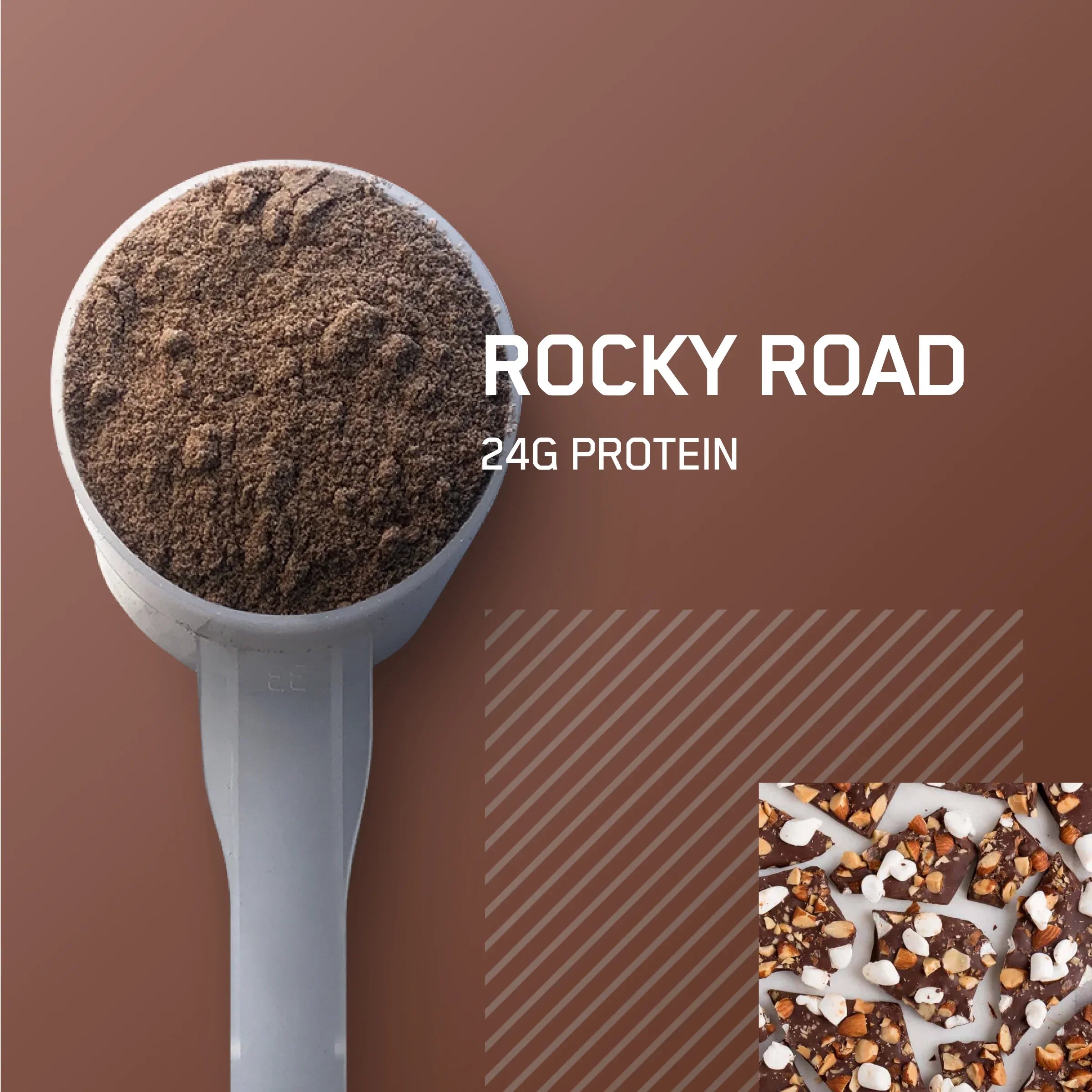 Optimum Nutrition, Gold Standard 100% Whey Protein Powder, Rocky Road, 5 lb, 72 Servings