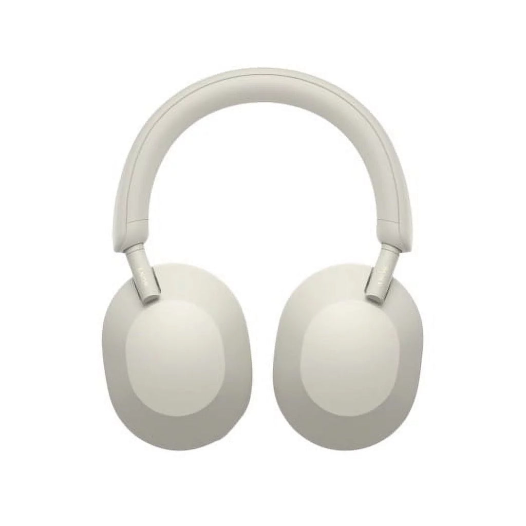 Sony WH-1000XM5 Wireless Noise Canceling Over-Ear Headphones (Silver) Bundle