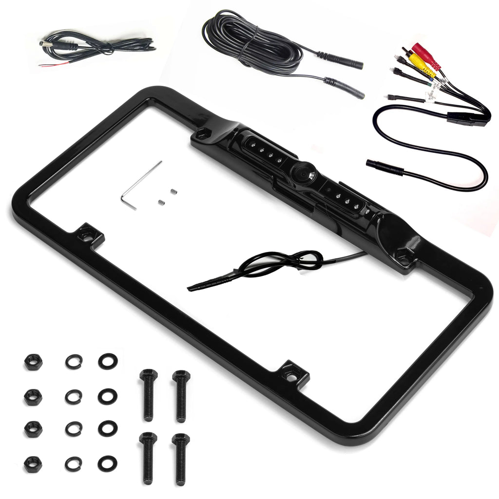 BOYO VTL300CIR - Full-Frame License Plate Backup Camera with Night Vision and Parking Lines (Black)
